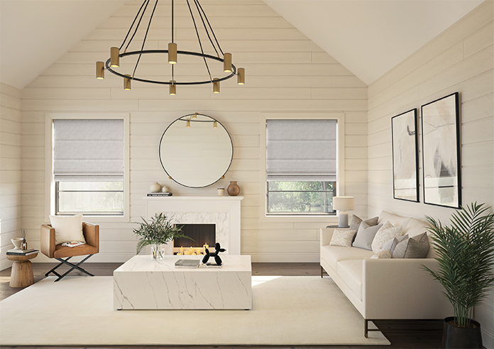 Foxford, Angora Grey - Roman Blind - Image 8